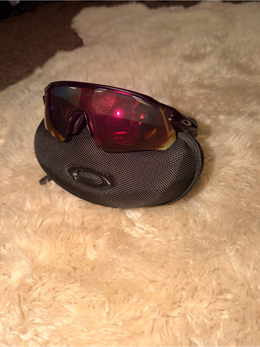 Sunglasses on case